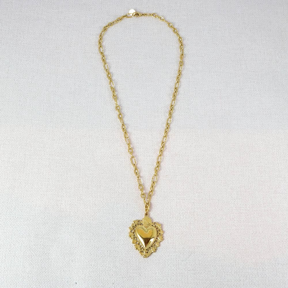 Mahina Ex-Voto Heart Necklace