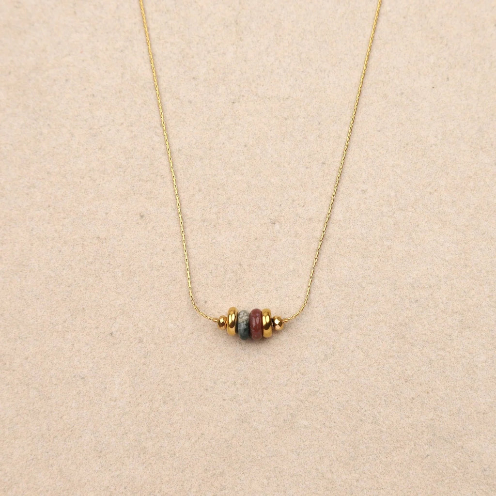 Eleora Stone Discs Necklace