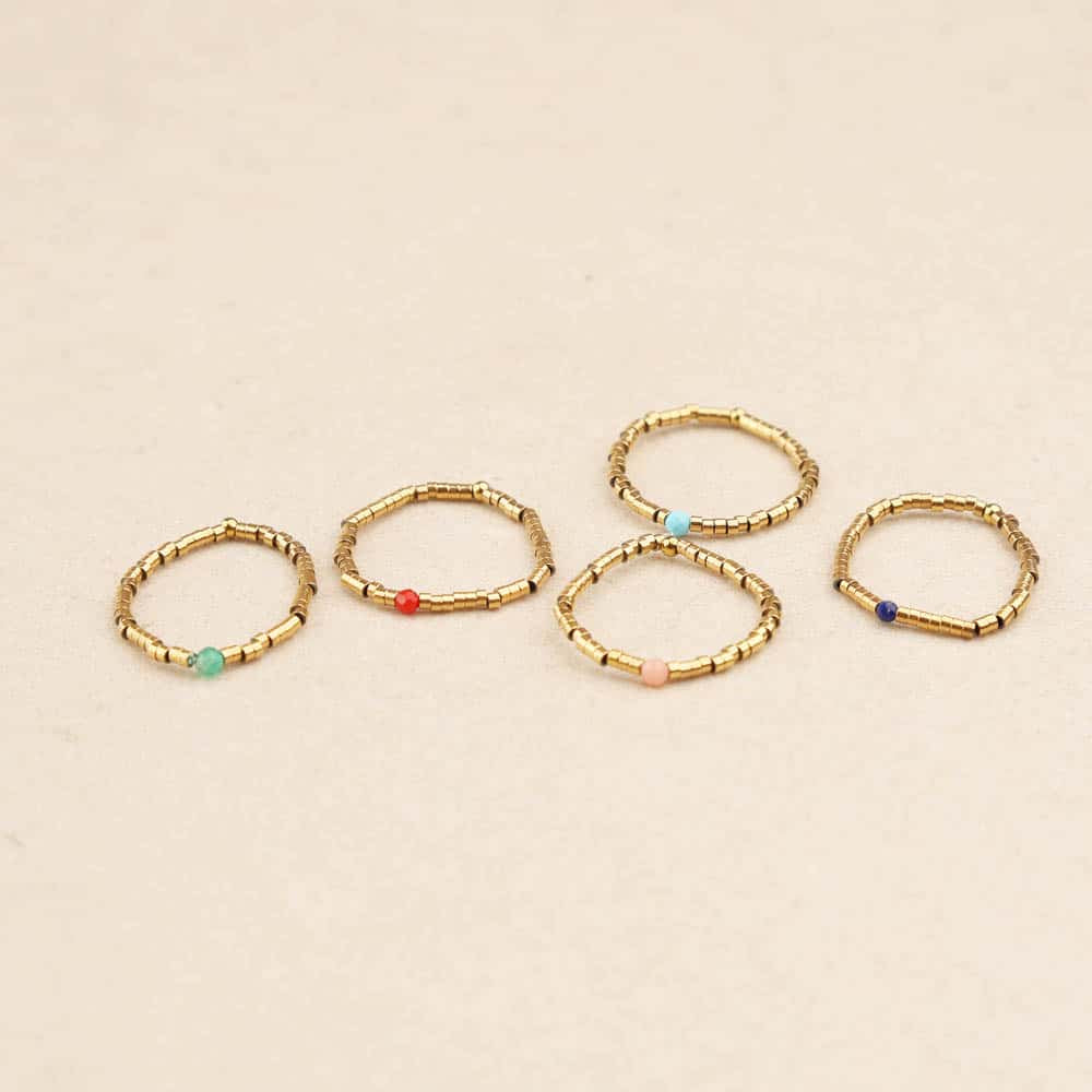 Linais Gold Beads Ring