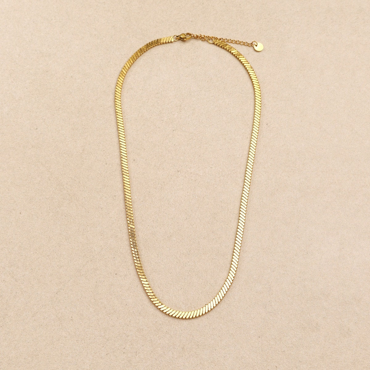 Lysima Flat Snake Necklace