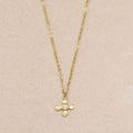Crux Hammered Cross Necklace