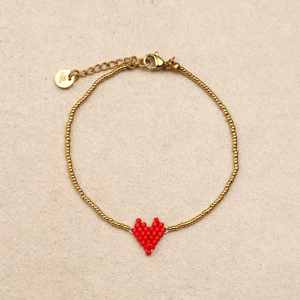 Beaded heart Bracelet