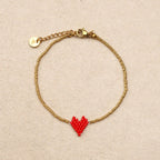 Beaded heart Bracelet