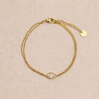 Eclasia Zirc Double-Row Bracelet