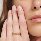Nest Double Cross Ring