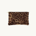 Leopard Metallic Zip Pouch L Size