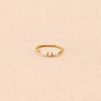 Les Cleias Cleoris 4 Pearls Elastic Ring