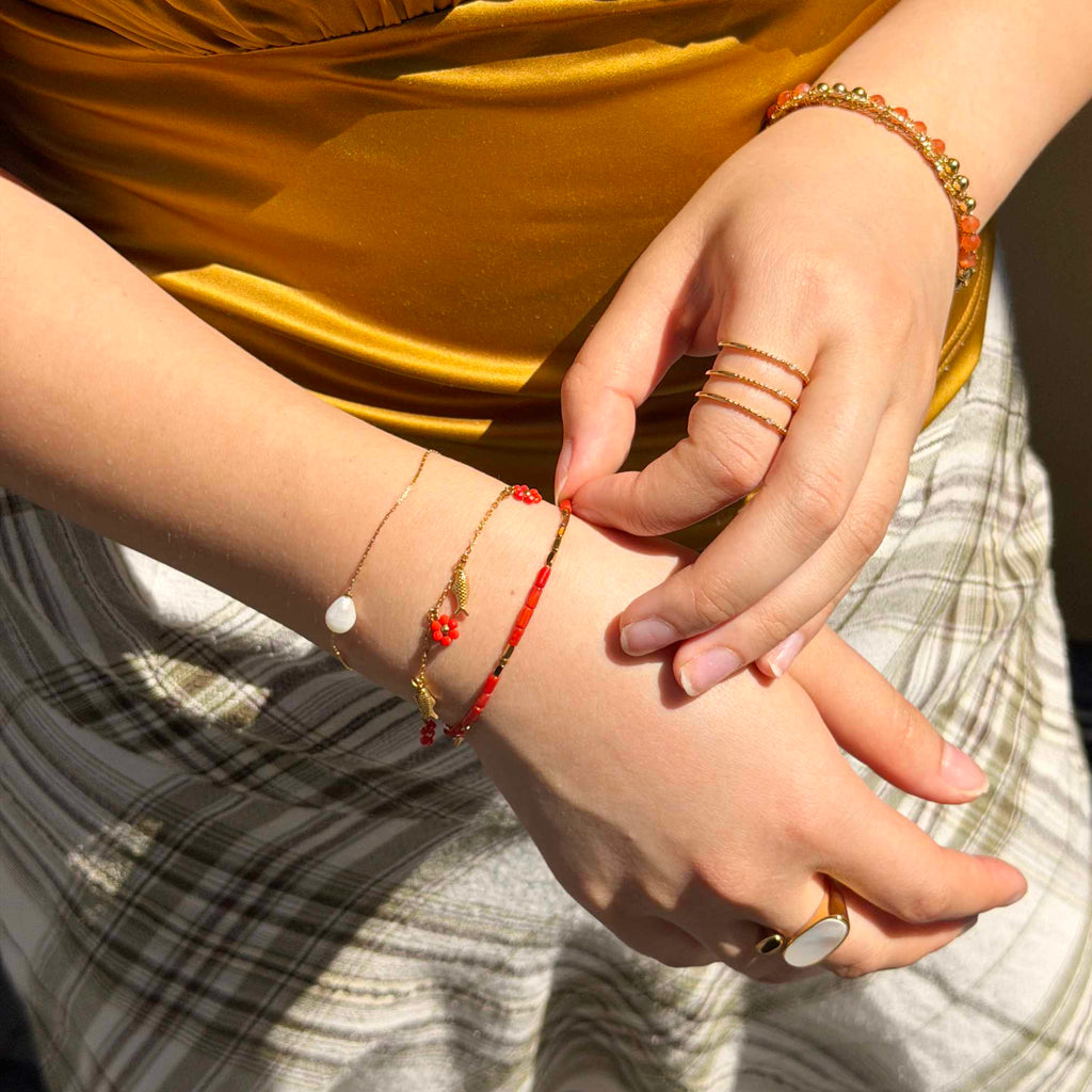 Les Cleias Coral bracelet