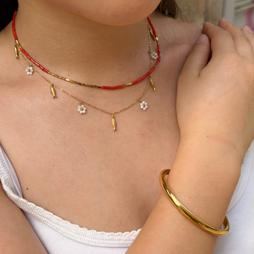 Les Cleias Nelie Necklace mother of pearl