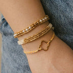 Les Cleias Sole Trefle Clover Drawstring Bracelet
