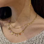 Les Cleias Thaleis Flower Double Row Necklace