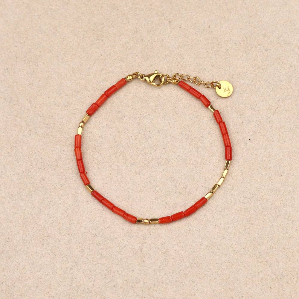 Les Cleias Zia Coral Red Bracelet