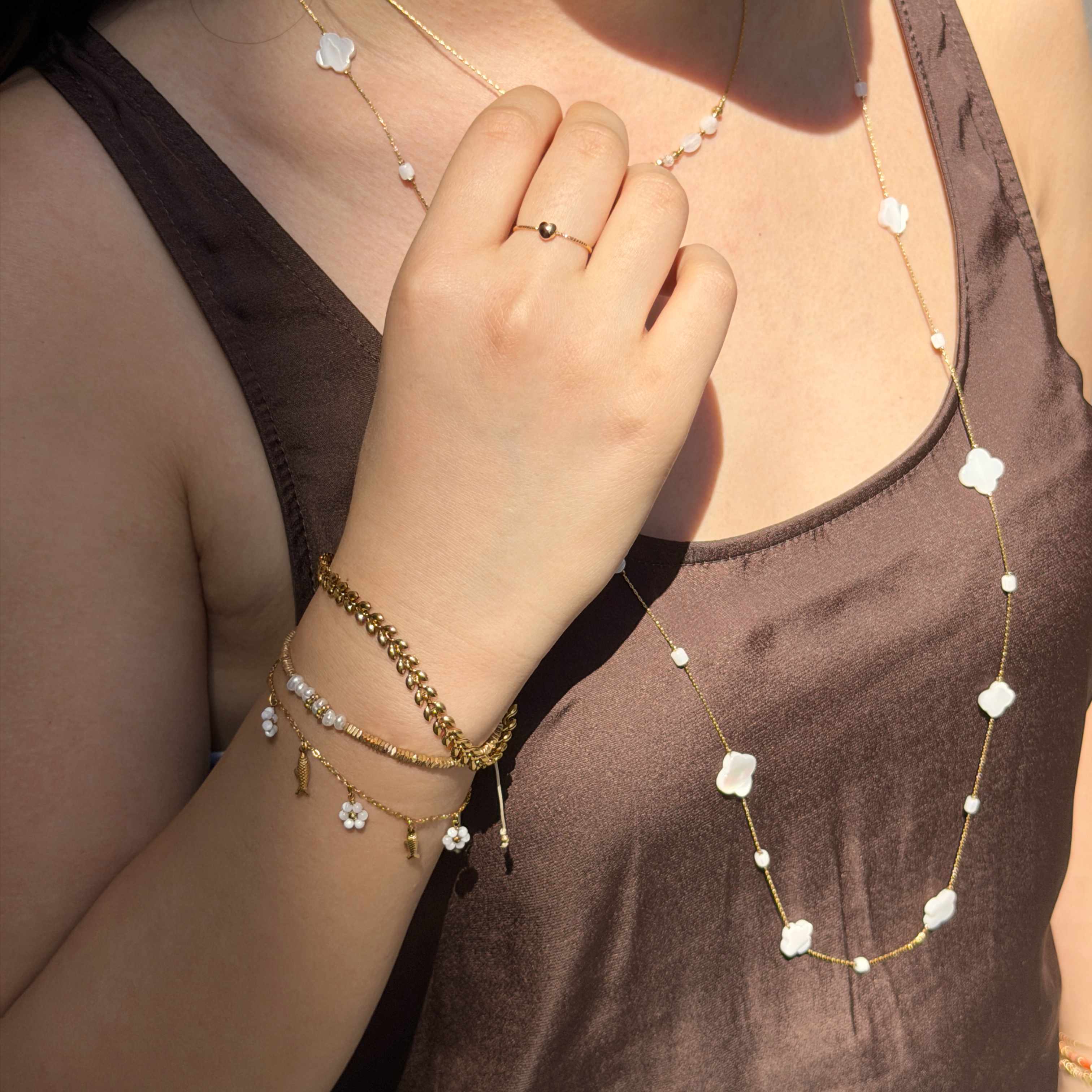 Les Cleias mother of pearl bracelet