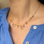 Lioranne small multi charms necklace