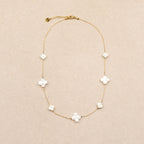 Lumine Mother-Of-Pearl Clovers Necklace