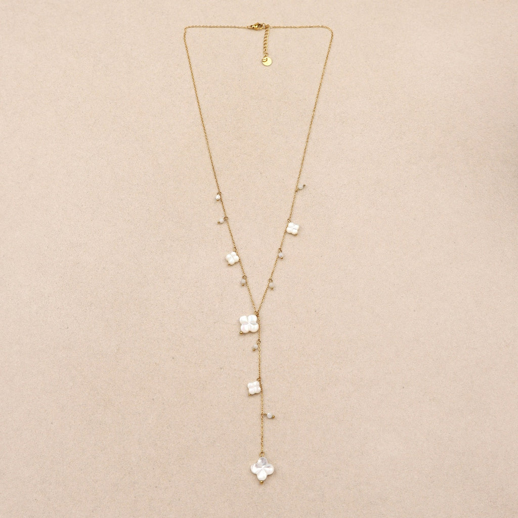 Les Cleias Lumine Mother-Of-Pearl Tie Necklace