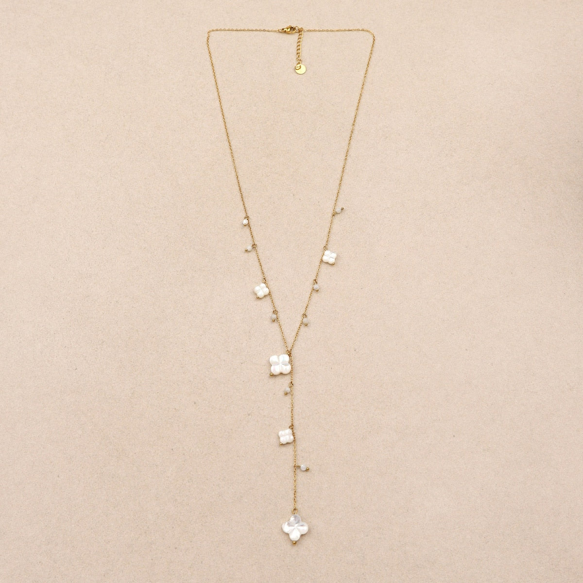 Les Cleias Lumine Mother-Of-Pearl Tie Necklace