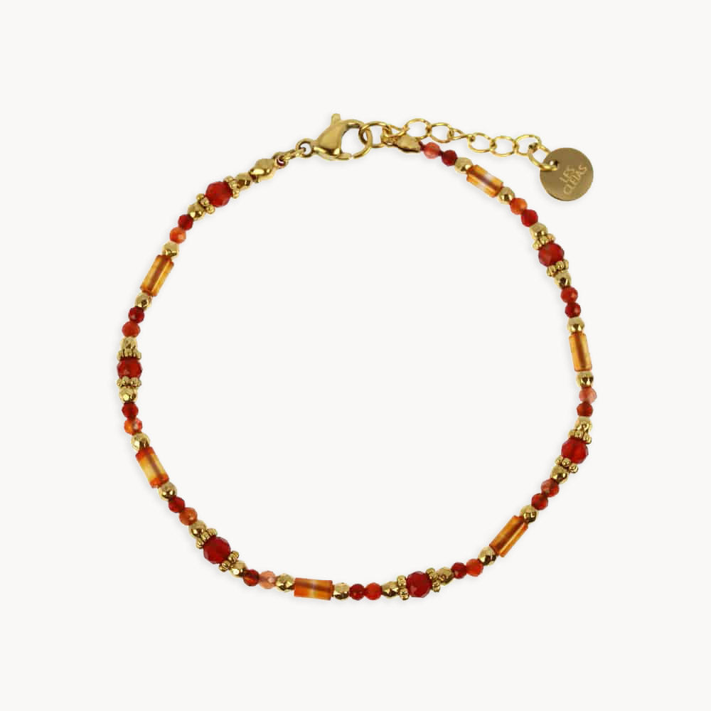 Mandana Gemstones Bracelet Burnt Orange