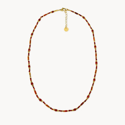 Mandana Gemstones Necklace Burnt Orange