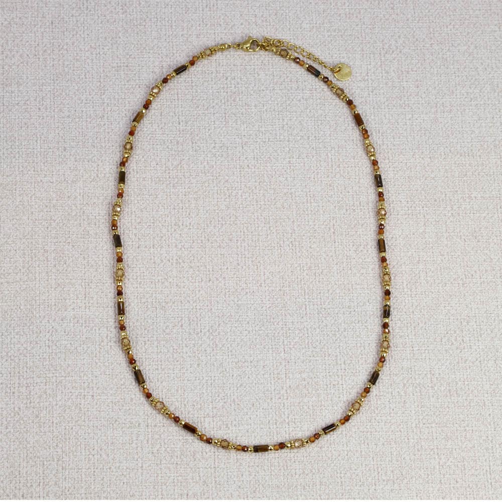 Mandana Gemstones Necklace brown