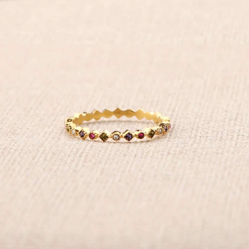 Marielle Multicolored Rhinestones Ring