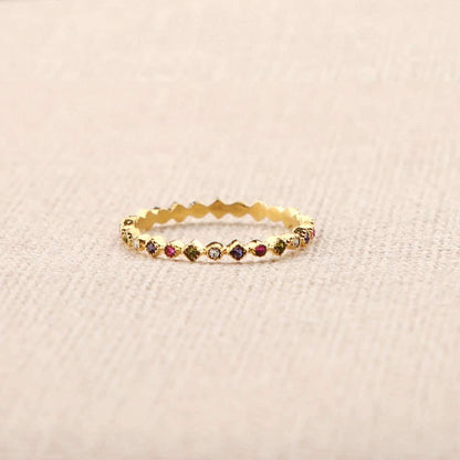 Marielle Multicolored Rhinestones Ring