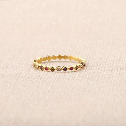 Marielle Multicolored Rhinestones Ring