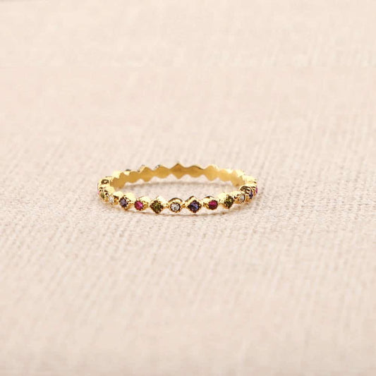 Marielle Multicolored Rhinestones Ring