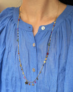 Marivane Multi Flower Beads Long Necklace