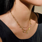 Melisanda Double-row Flowers Necklace