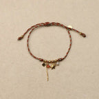 Neline star lurex woven drawstring Bracelet