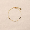 Nephis Pearl Black Miyuki bead Bracelet