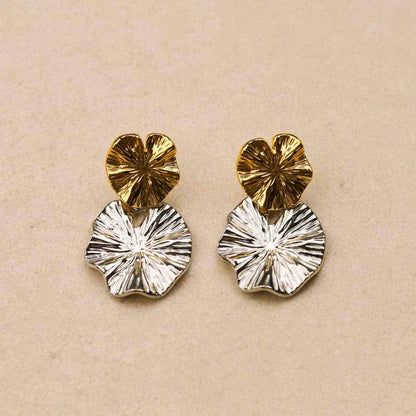 Nymea Water Lily Leaf Earrings