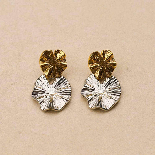 Nymea Water Lily Leaf Earrings