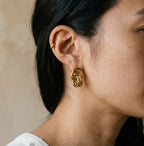 Olyna knot of intertwined hoops Earrings