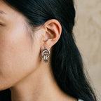Olyna knot of intertwined hoops Earrings