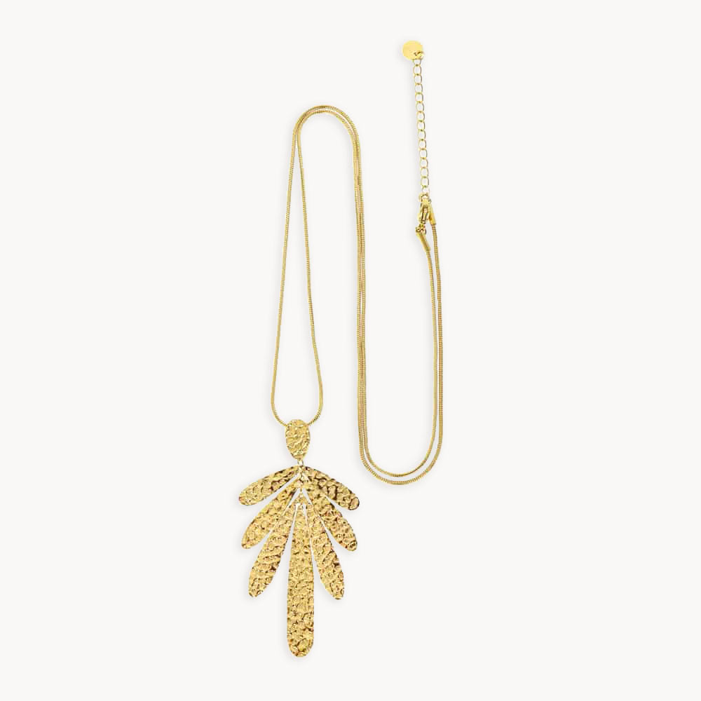 Ovata big Leave Long Necklace
