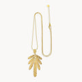 Ovata big Leave Long Necklace