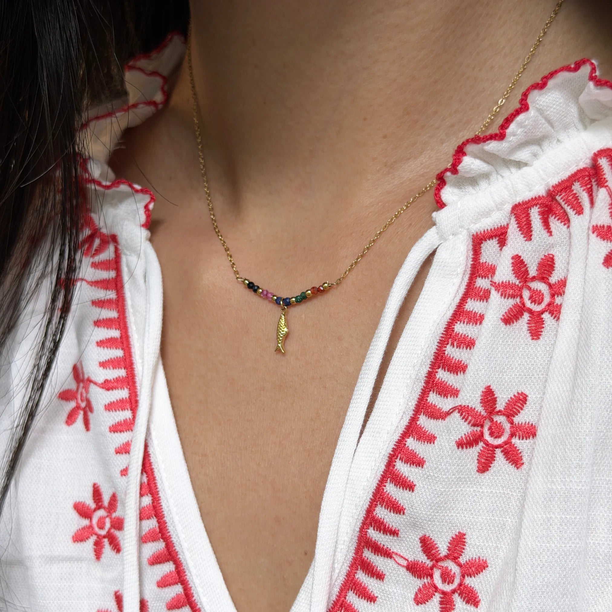 Parsia fish necklace