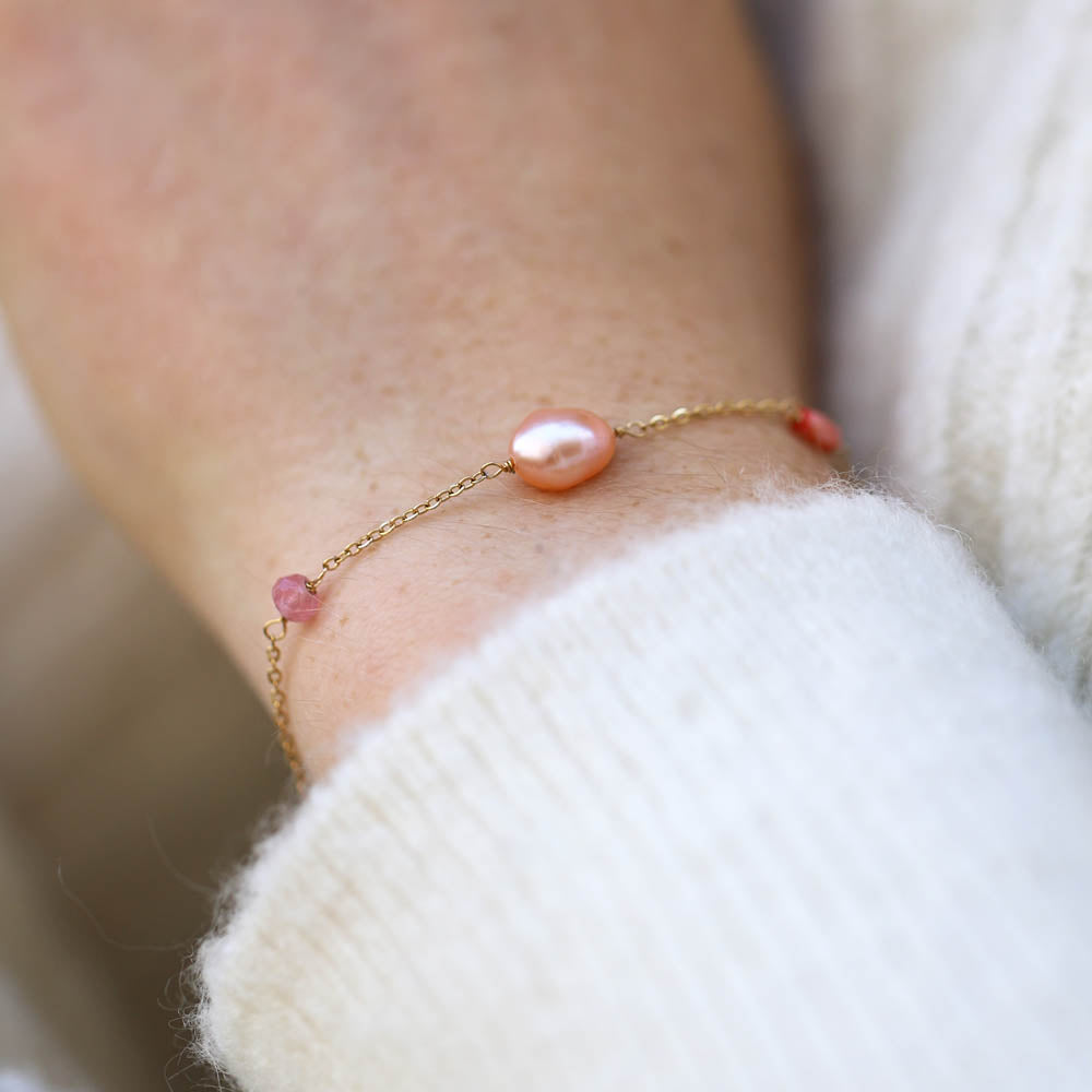 Pépita pink pearl Bracelet