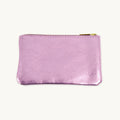 Pink Violet Metallic Zip Pouch L Size