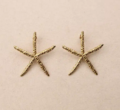 Sea Star rough Estelle Earrings
