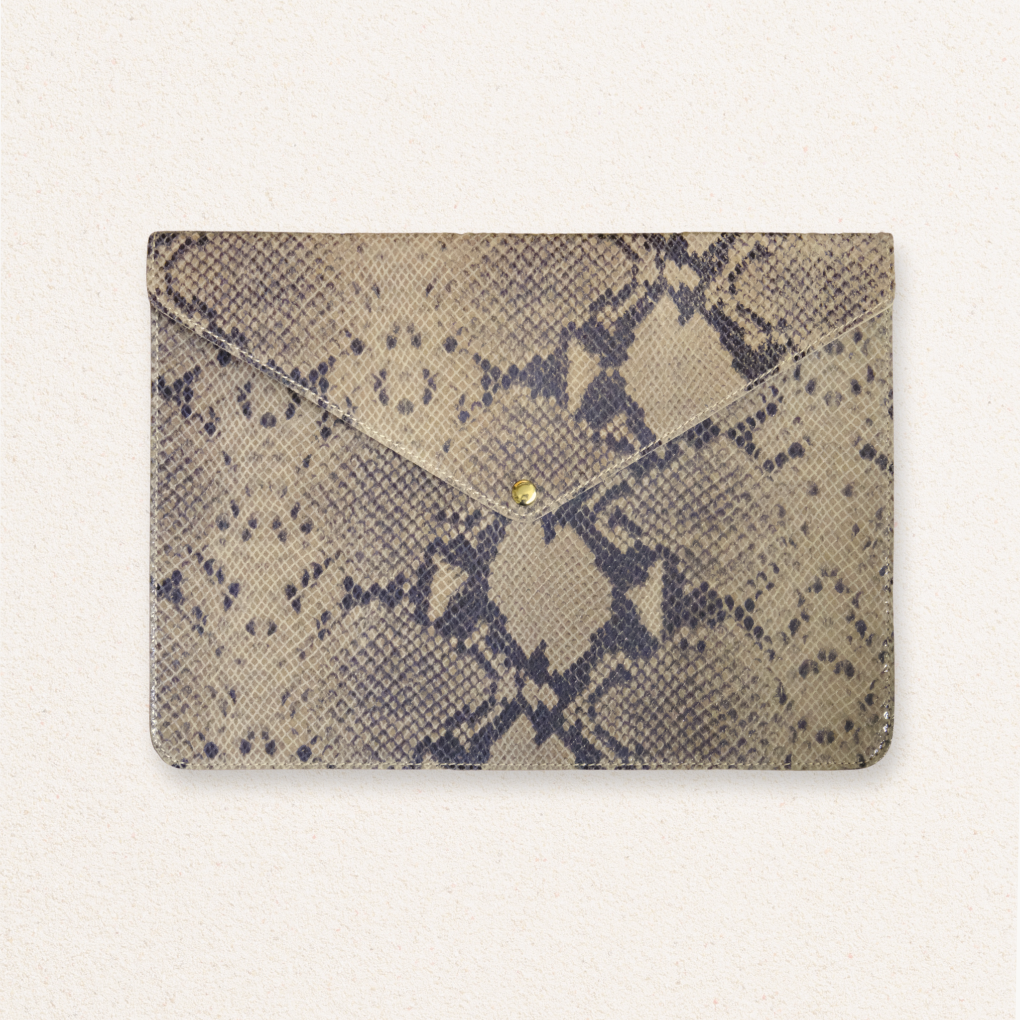 Snake patterned Leather Laptop case