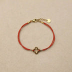 Sophia Clover Burnt Orange Lurex Thread Bracelet