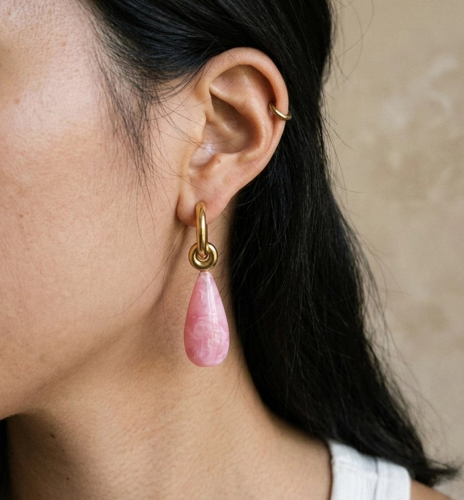 Thalee Resin Drop Earrings