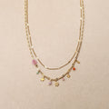 Thaleis Flower Double Row Necklace