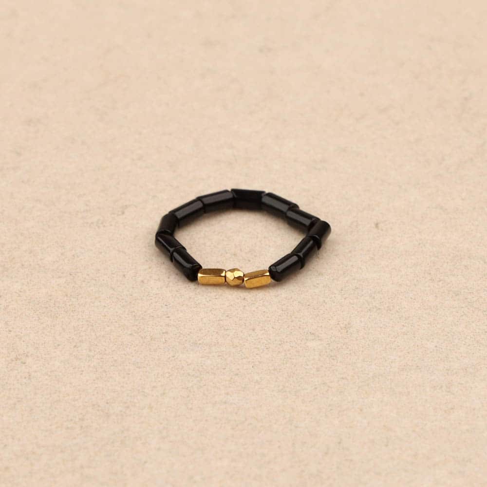 Zia Black Onyx Ring