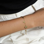 Aora Hammered Circular Bracelet