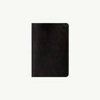 Iridescent Black Leather Passport Cover