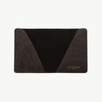 Iridescent Black Leather Passport Cover